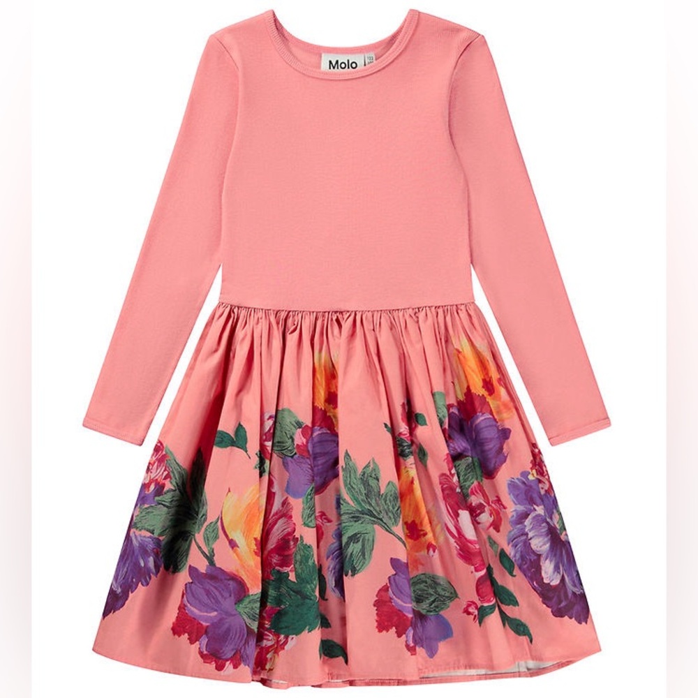Molo Casie Dress Painted Flowers